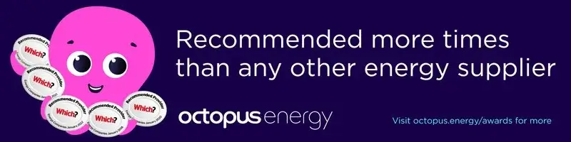 octopus energy is recommended more times than any other energy supplier